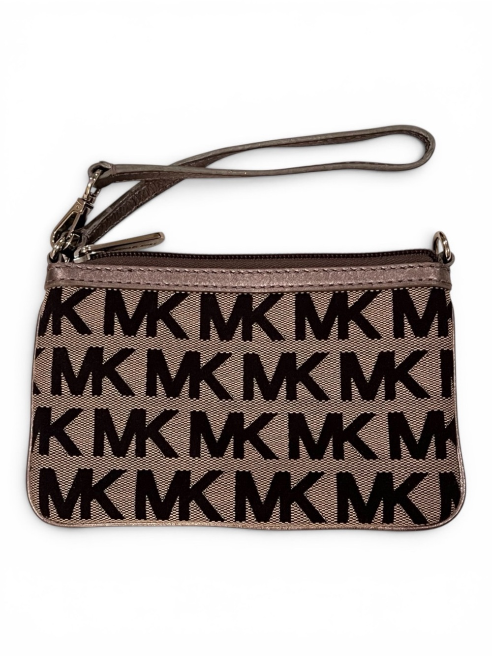 Michael Kors Jet Set Signature Jacquard Medium Wristlet
